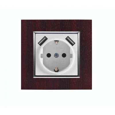 Bottom price electric wall double socket with usb